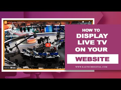 How To Insert A Live TV or Live Stream Into Your Website