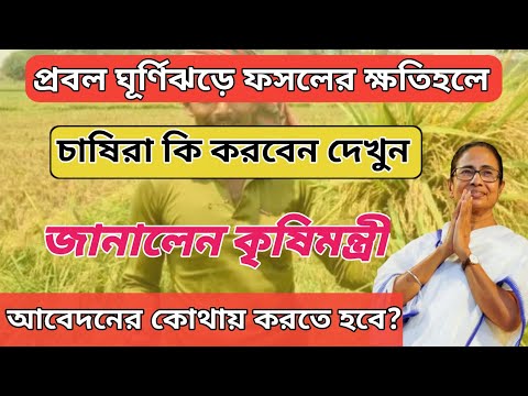 ঘুর্নিঝড় 'ডানা'র প্রভাবে ফসলের ক্ষতি হলে ক্ষতিপূরণের টাকা পাবে কৃষকরা/bangla shasya bima new update