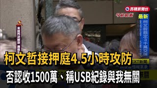 京華城案在押5人全交保！　柯文哲3000萬交保－民視新聞