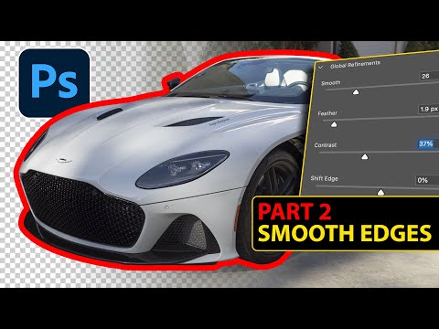 How to Smooth Edges in Photoshop. Select and mask 2/2