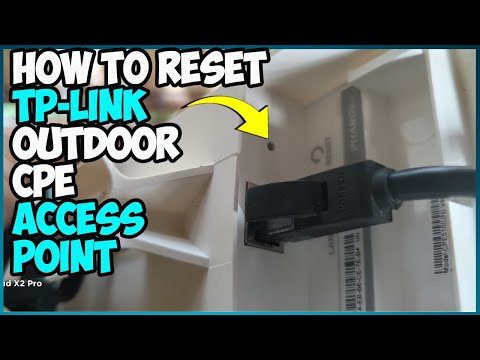 How to Factory Reset TP Link Outdoor CPE Access Point Antenna