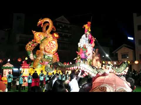 2023長崎ランタンフェスティバル 中央公園　龍踊り　1月27日　もってこい！もってこーい♪