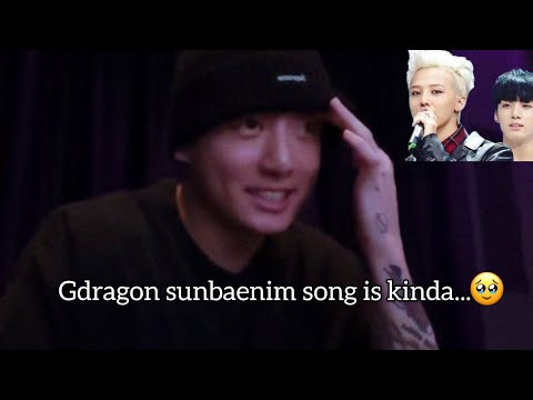 Jungkook emotional reaction to Gdragon new song POWER 🥺 jk fanboying over gd