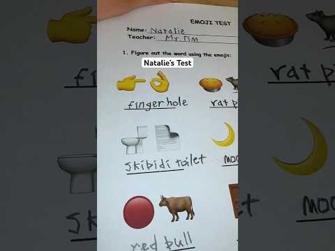 Grading Natalie’s test… #asmr #school #teacher #professor #emojichallenge