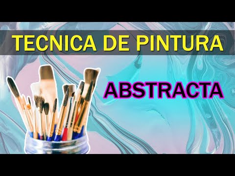 Forma sencilla de crear un abstracto con Pintura Acrílica