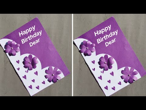 Most Beautiful 💜 Birthday Greeting Cards | Handmade Card | Birthday card for best friend 💟 | Cards