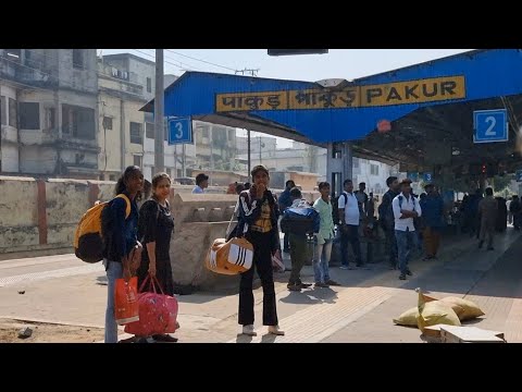 PKR, Pakur railway station Jharkhand, Indian Railways Video in 4k ultra HD