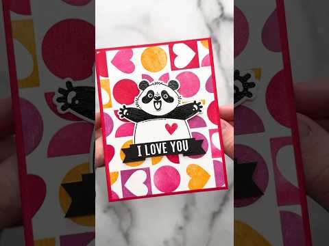 EASY DIY Valentine’s Day Card in SECONDS!❤️ Crafting ASMR #asmr #asmrsounds #craft #diy