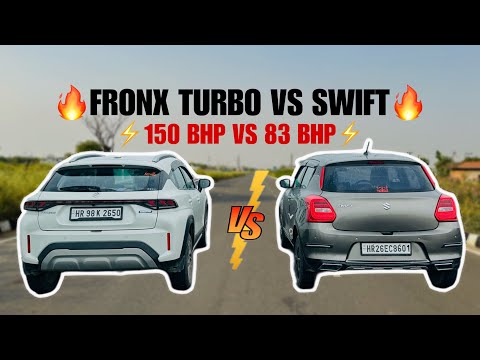 FRONX TURBO VS SWIFT: DRAG RACE🔥 ऐसी हार नहीं सोची थी😬