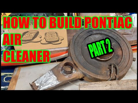 How To Build a Pontiac 4 Barrel Carb Air Cleaner from a stock Buick Air Cleaner PART 1