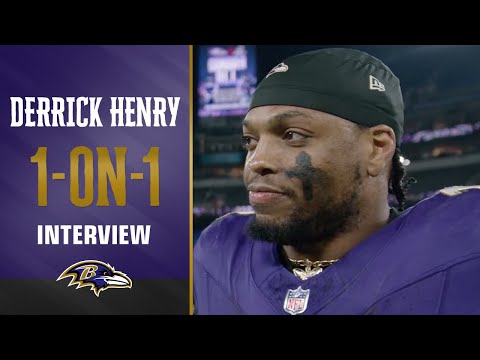 1-on-1: Derrick Henry Reacts to AFC North Title and Explains TD Dance | Baltimore Ravens