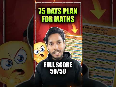 75 Days Challenge 🔥| Maths 50/50 🎯 #shorts #ssccgl