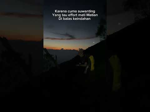 Senja di Merbabu