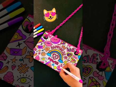 Painting on Bag 😲🌈 Unboxing Mirada Painting Kit 💕 #shorts