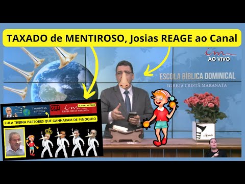 Taxado de Pinóquio Josias Júnior REAGE Ao Canal Seita Cristã Maranata EP 178 #areligiaocerta