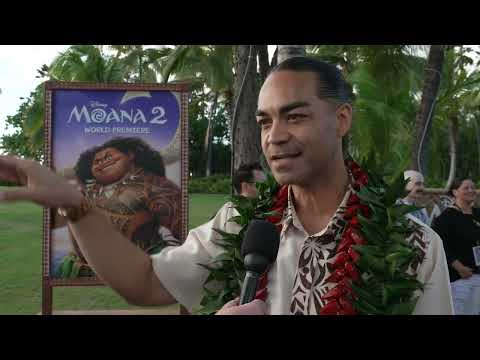 Moana 2 Hawaii World Premiere - itw Gerald Faitala Ramsey (Official video)