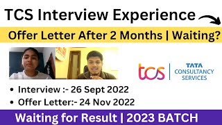 TCS Offer Letter After 2 Months | Shalini Selected | Waiting for Test | Interview Result |2023 |2022