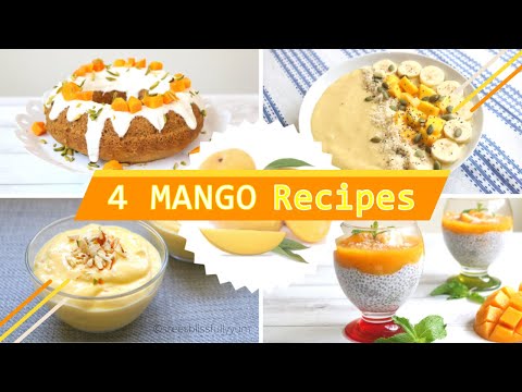 4 Mango Recipes | Mango dessert recipes | Easy Mango recipes (Summer Special)