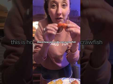 How To Eat Crawfish! #short