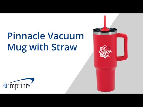 Pinnacle Vacuum Mug with Straw by 4imprint