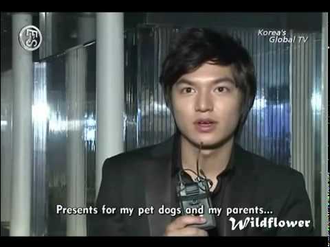 100723 Ařiřang Şhowbiz Ěxtra   Lee Min Ho @ Jangin CF Shooting