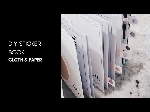 How to Create a DIY Sticker Book | Cloth & Paper