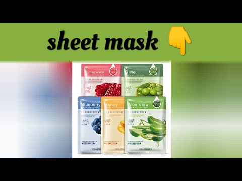 applying sheet mask #sheetmask #Skincare information