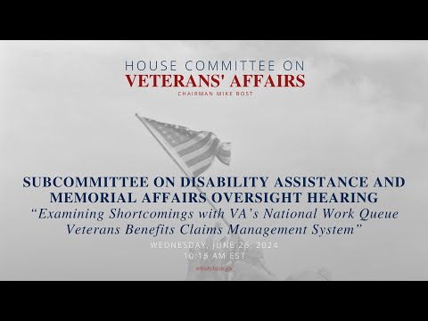 Subcommittee on Disability and Memorial Affairs Oversight Hearing