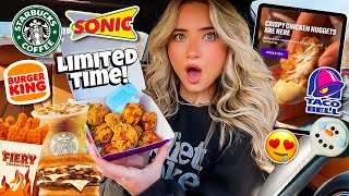 Eating ONLY LIMITED TIME Fast Food Items For 24 HOURS!!