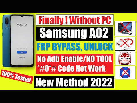 Samsung A02 FRP Bypass Without PC New Method 2022 | #youtubeshort