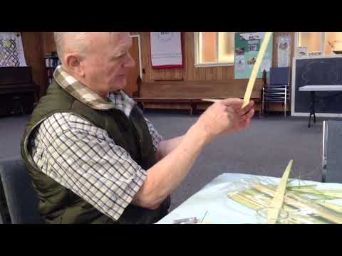 Palm Cross folding 101 at St. James Anglican Church with GrandpaChris