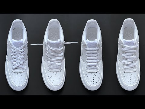 HOW TO LACE NIKE COURT VISION LOW (4 COOL WAY)