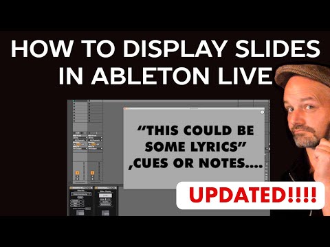 How to display lyrics in Ableton Live via Max for Live - Ableton Live tutorial