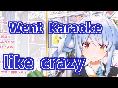 Pekora used to go to Karaoke 4 times a week [ Hololive / Usada Pekora ]