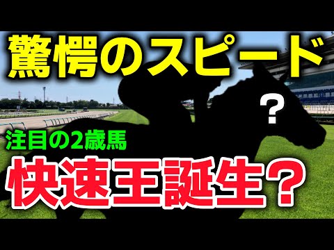 新馬戦で驚愕のスピードを見せた逸材!!