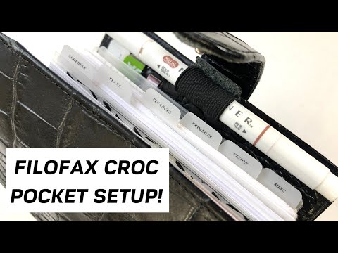 POCKET PLANNER UPDATE | Filofax Pocket Croc Ebony | Planner Setup | Systematic Maddie