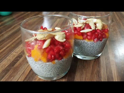 Fruit and Nut Chia Pudding/Healthy Chia Pudding/Best Chia Pudding Recipe/How to make Chia pudding.