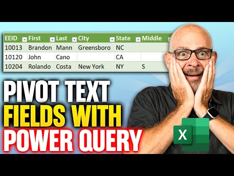 Excel: Pivot Text Fields with Power Query