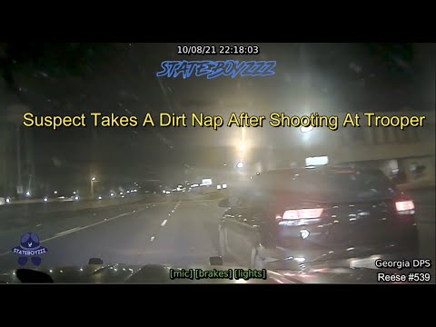 Fleeing Suspect Shoots Trooper's Car During Pursuit | Georgia State Patrol