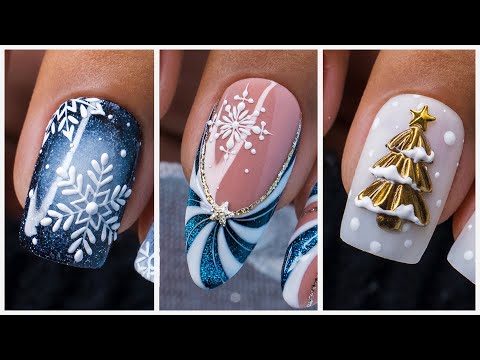 Winter Nail Art Designs 2024 | Best Christmas Nail Art Tutorial