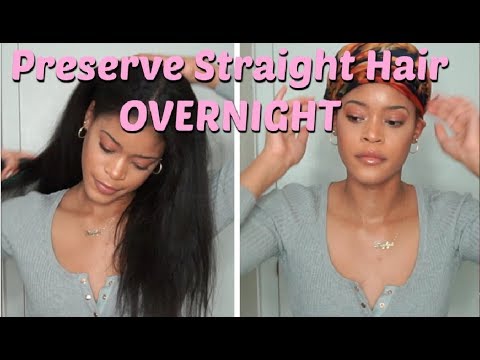 How to Preserve Straight Hair Overnight