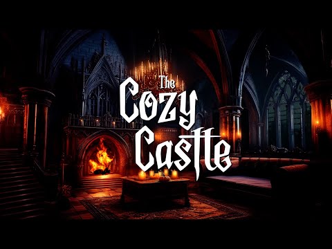 The Cozy Castle | 8 hrs of Warm and Comforting Fireplace and Rain Sounds - Great for Sleeping!