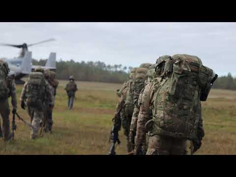 Dutch Troops Infiltrate via Marine Corps MV-22 Ospreys of (VMM) 162