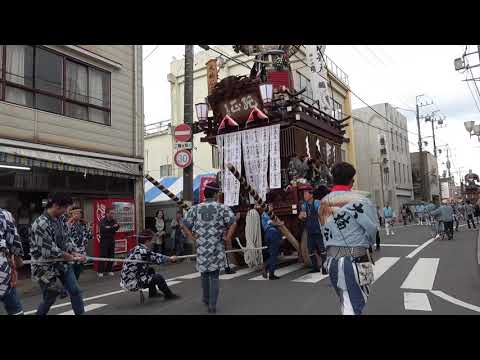 佐原の大祭2018秋　初日　東関戸区　曳き廻し