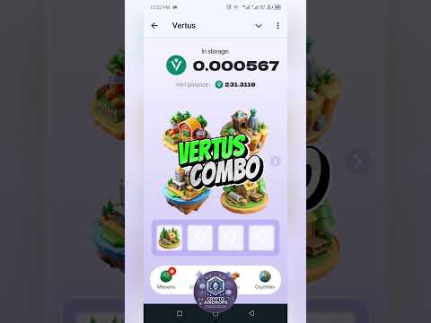 VERTUS Combo 03 OCTOBER 2024 #vertus #vertusairdrop #tap2earn #games #easyairdrops #tokendrop