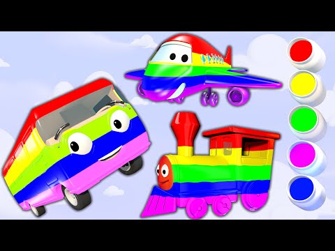 📚🖌️ Learn Color with Your Adventure in Colorful Vehicles - Finger Family & Nursery Rhymes for Kids