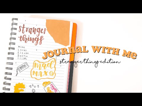 journal with me | stranger things edition