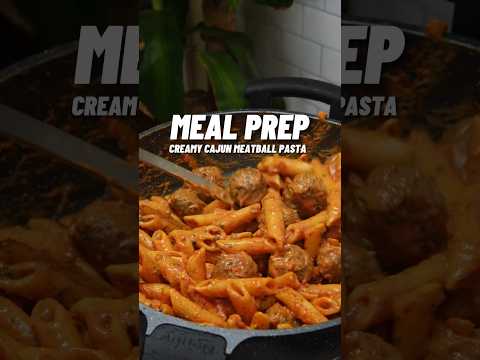 High Protein Creamy Cajun Pasta Meal Prep! 🔥🍝