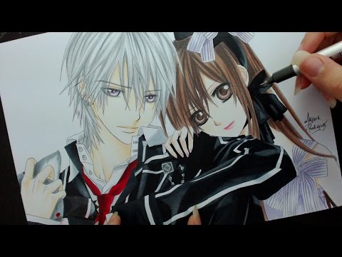 Speed Drawing - Zero and Yuuki (Vampire Knight)