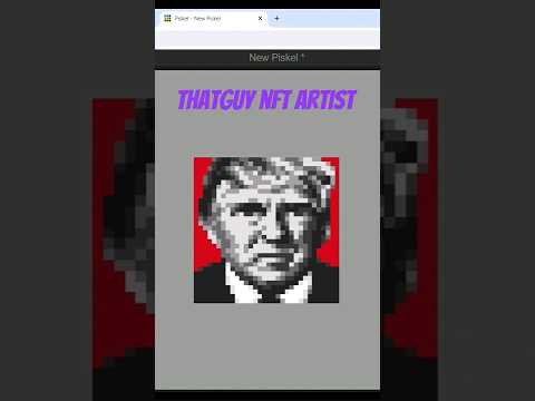 TRUMP #pixelart #nftart #pixelartist #nft #trump #howtodraw